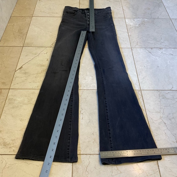 Veronica Beard Beverly 10” High Rise Flare Leg Black Jeans, 5-Pocket, Size 27 - Picture 15 of 15